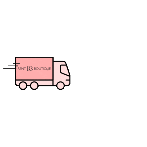 RentBoutique giphyupload pink courier rentboutique Sticker