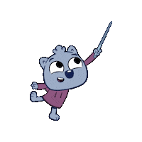 WombatsPBS cartoon point pbs learn Sticker