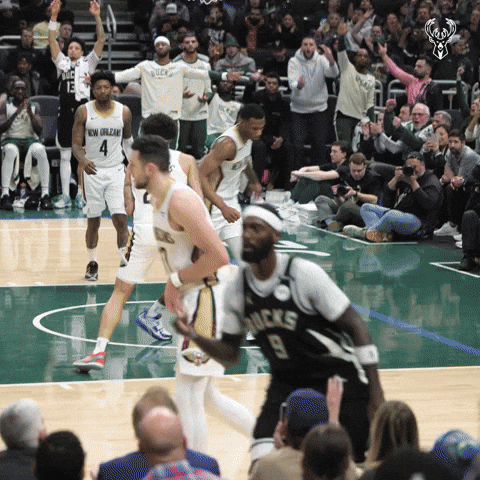 Basketball Celebrate GIF by Milwaukee Bucks