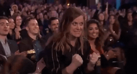 Excited Amy Poehler GIF by MTV Movie & TV Awards