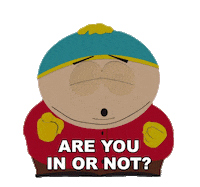 Cartman Are You In Sticker by South Park