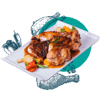 MondeM food chicken meat papicaralgo Sticker