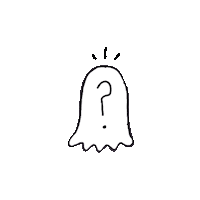 Ghost Question Sticker by Trouble Andrew