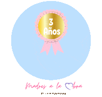 Oro 3 Anos Sticker by Madres a la Obra