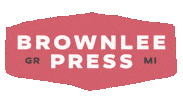 brownleepress logo bill printshop faygo Sticker