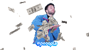 Make It Rain Money Sticker by Peoople