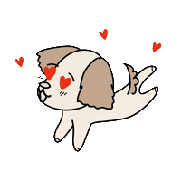 Dog Love Sticker