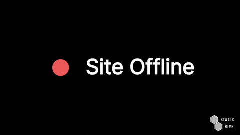 StatusHive giphyupload offline downtime site down GIF