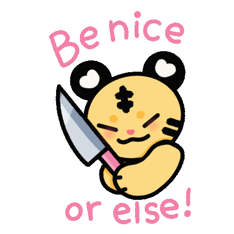 CutePeachCo kpop tiger seventeen knife Sticker