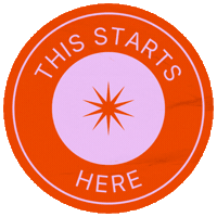 Starburst Beginning Sticker by thisandco