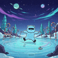 Skating Merry Christmas GIF by Kanpai Pandas