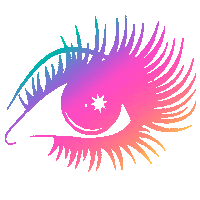 thepathunseen eye the eye gradient color the path unseen Sticker
