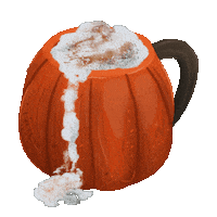 hyggedogge coffee fall autumn pumpkin Sticker