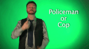 sign language cop GIF by Sign with Robert