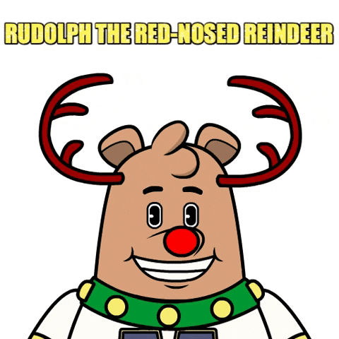 Rudolph The Red-Nosed Reindeer GIF by Meme World of Max Bear