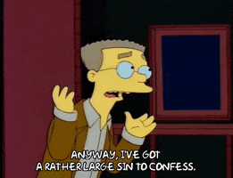 Episode 1 Confession GIF by The Simpsons