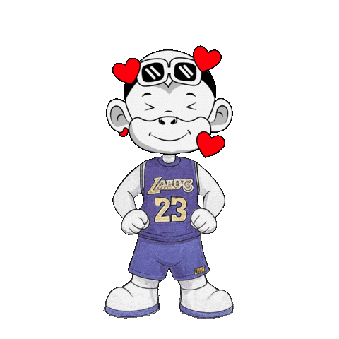 La Lakers Sticker by Zhot Shop