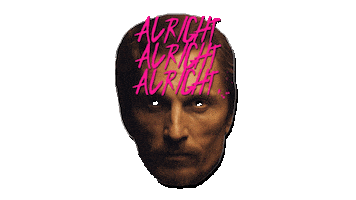 Matthew Mcconaughey Facemask Sticker by Self Deception