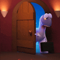 Tired Coming Home GIF by Claynosaurz