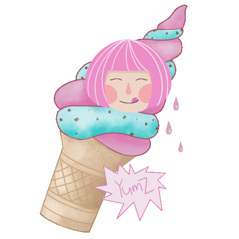 olgacaca giphyupload yummy yum icecream Sticker