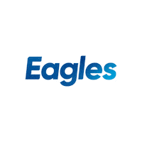 be_eagles logo marketing floating eagles Sticker