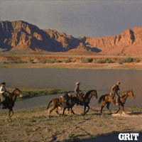 old west horse riding GIF by GritTV