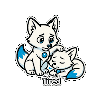 Tired Aww Sticker