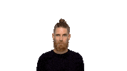 RalfSilvius beard gone disappear poof Sticker