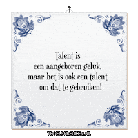 Humor Talent Sticker by Tegelspreuken.nl