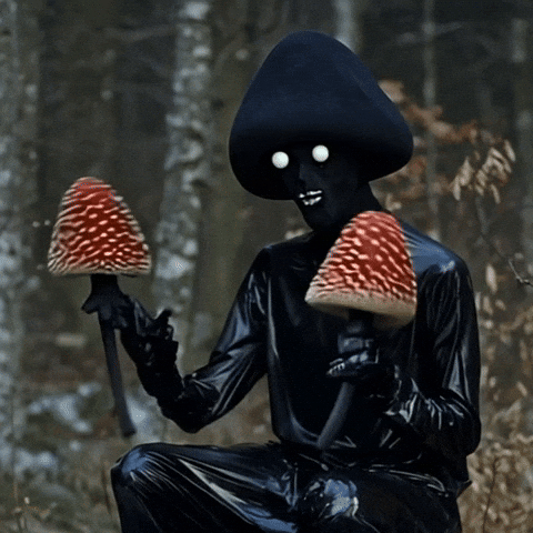 doopiidoo forest mushroom latex maracas GIF
