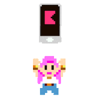 Game Girl Sticker by Kippo