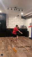 Siblings Combine Basketball and Tic-Tac-Toe to Create Fun Indoor Game