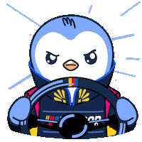Driving Race Driver Sticker by Pudgy Penguins