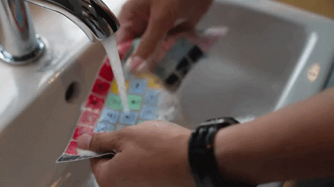 editorskeys giphyupload washing keyboard cover GIF
