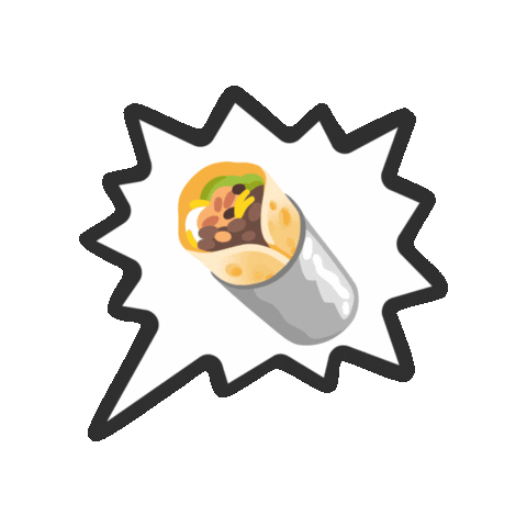 Lunch Burrito Sticker by Foodtastic