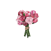 Happy Birthday Flower Sticker