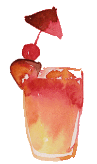 Summer Drink Sticker by OLIVIA MONTI ARDUINI