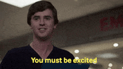 Excited The Good Doctor GIF by ABC Network