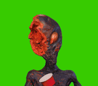 Extra Terrestrial Drinking GIF by The Horror Section