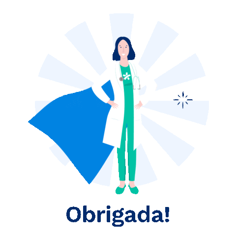 Obrigada Sticker by Doctoralia