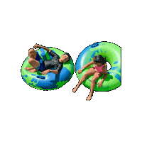 Tube Floating Sticker by Gumbuya World