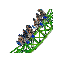 Rollercoaster Themepark Sticker by Gumbuya World