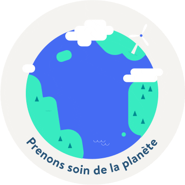JourDeLaTerre terre planete environnement jour de la terre Sticker