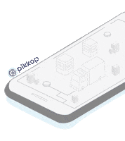 Pikkop delivery cloud local shipping Sticker