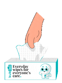 kubwipes hand hands clean wipe Sticker