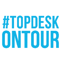 topdeskbr top desk on tour Sticker