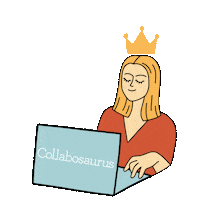 coffee work Sticker by Collabosaurus