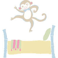 Monkey Playtime Sticker by The Beaufort Bonnet Company