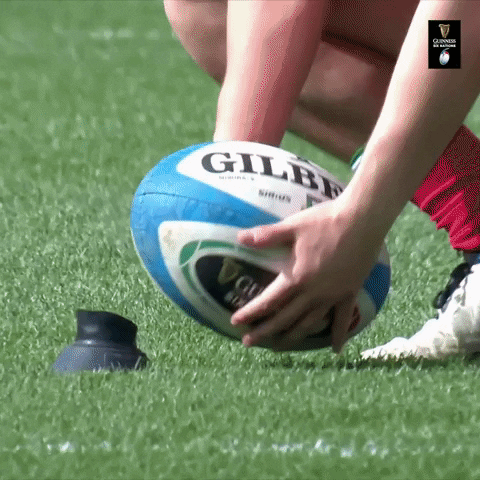 Kicking Set Up GIF by Guinness Six Nations