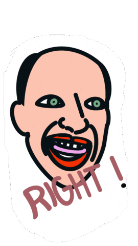Comedy Cringe Sticker